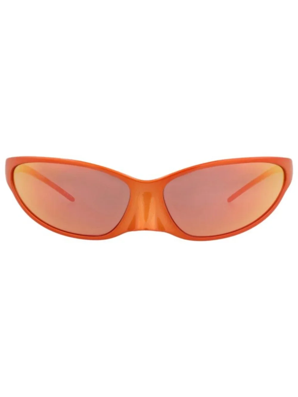 New Balenciaga Women's Sunglasses Shield Wrap Alluminium Frame Unisex Red Red
